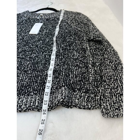 NWT Eileen Fisher Size M Round Neck Boxy Sweater - Black MSRP $268 - Picture 5 of 13